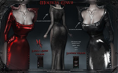 Morticia Gown by Madame Noir @Midnight Order