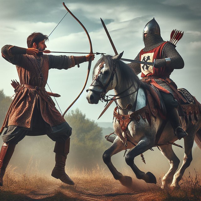 archer vs knight