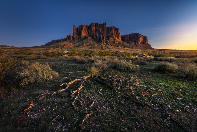 Sunset at Superstition Mountain
