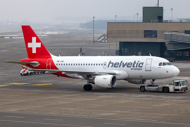 Helvetic - Airbus A319-112 HB-JVK @ Zurich
