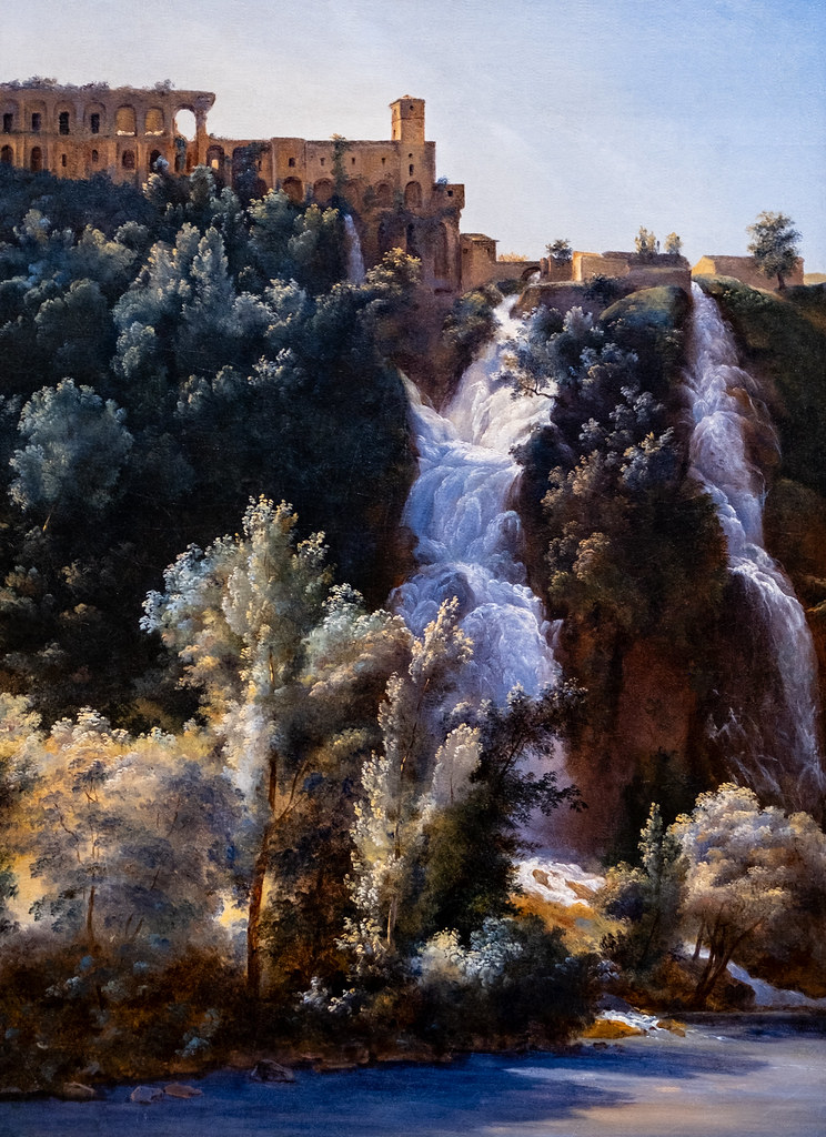 Louise Joséphine Sarazin de Belmont, View of the Falls at Tivoli, ca. 1826, Oil on canvas, 11/21/23 #legionofhonor