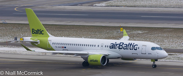 YL-AAX Air Baltic Airbus A220-300