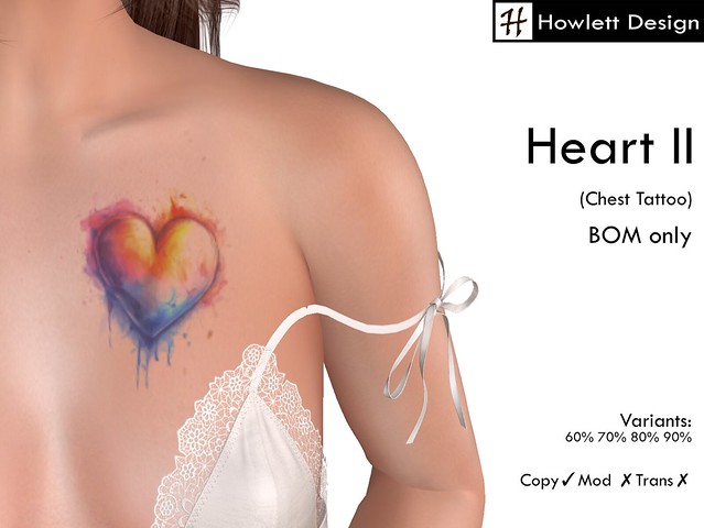 [HDesign] Heart II (Chest Tattoo)