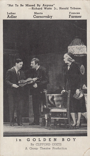 Frances Farmer, Luther Adler and Morris Carnovsky in Golden Boy