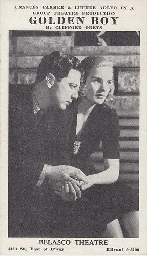 Frances Farmer and Luther Adler in Golden Boy