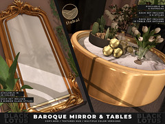 Black Lotus @Dubai - Baroque mirrors and coffe tables