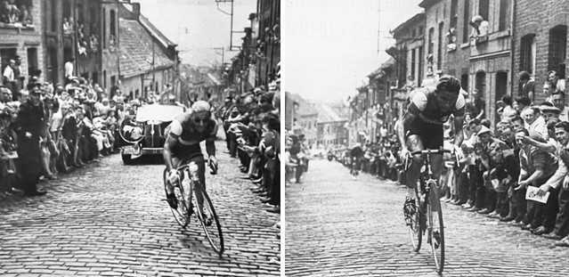 Contrast in styles, Gilbert Bauvin vs Jacques Anquetil (1957 TDF)