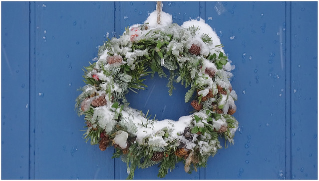 Wreath on a Door -