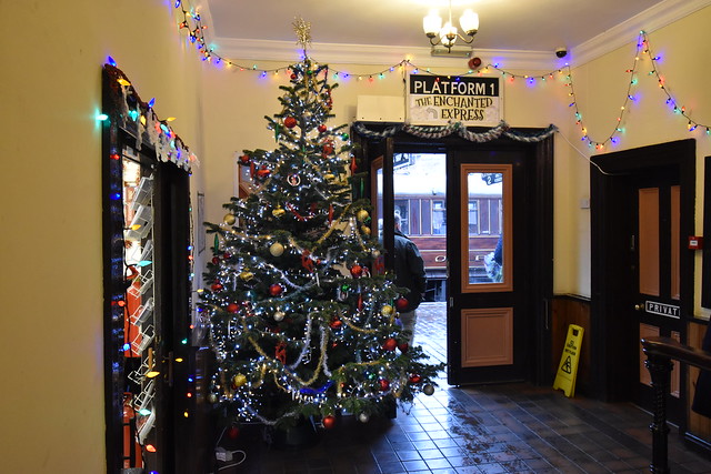 Christmas Tree in the Booking Hall