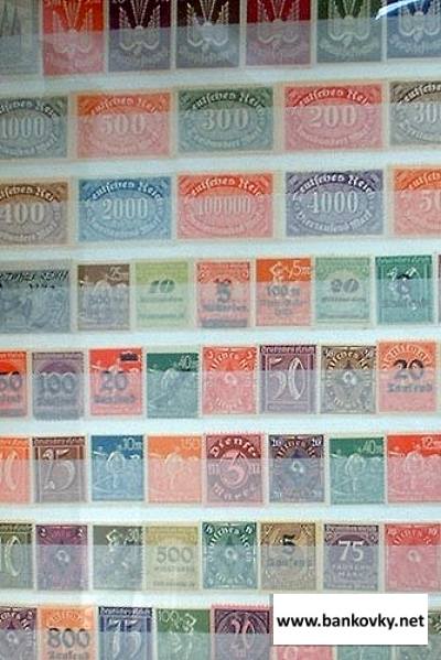 German Empire 150 different stamps-1919-23