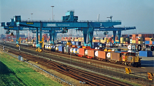 Railion 6436 + Güterzug-goederentrein-freight train  - Rotterdam RSC