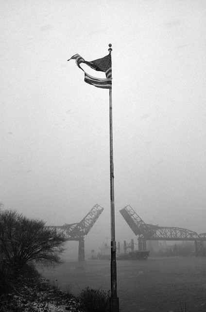 Flag in a Storm, Portland