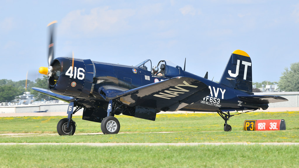 Vought F4U-4 Corsair BuNo 97143 N713JT JT-416 Painted as VF-884 Navy Reserve