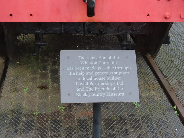Winston Churchill, Cadbury No 7 steam locomotive at the Black Country Living Museum, Dudley