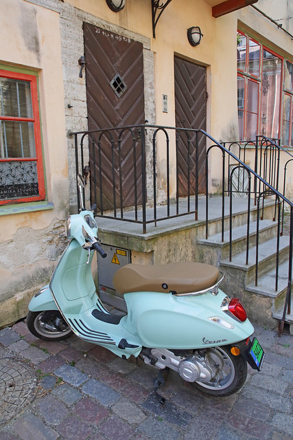 The Turquoise Vespa