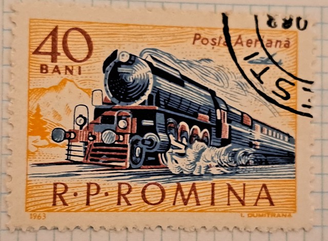 Romania 40 Bani - Steam Train