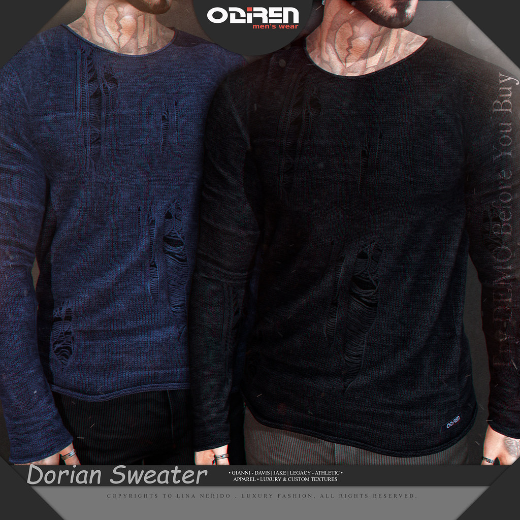 -ODIREN- Dorian Sweater Blue