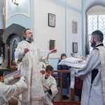 22 января 2024, Божественная литургия в Успенском соборе бывш. Отроч монастыря (Тверь)