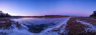 Sunset on the Frozen Marsh