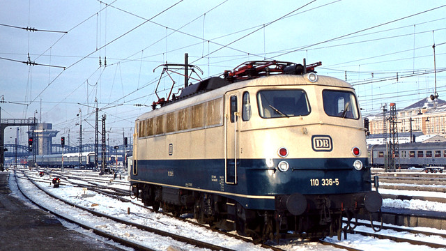 DB 110 336 München Hbf 08.01.1978