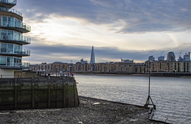The Shard From Surrey Basin, Rotherhithe, London