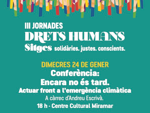 El Ayuntamiento de Sitges organiza una conferencia sobre el cambio climático