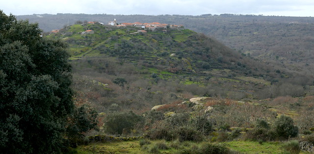 Vue sur le village de Castelo Bom, commune d'Almeida, district de Guarda, Beira Alta, Portugal.