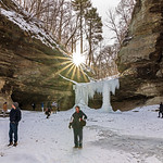 LaSalle Sunburst The setting sun creates a sunburst behind the frozen waterfall.
LaSalle Canyon, Starved Rock State Park, Illinois
&lt;a href=&quot;https://tomgillphotos.blogspot.com/2024/01/approaching-lasalle-canyon.html&quot; rel=&quot;noreferrer nofollow&quot;&gt;Read more on my blog&lt;/a&gt;
