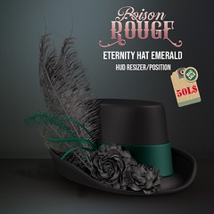 POISON ROUGE Eternity Hat Emerald [50L HT]