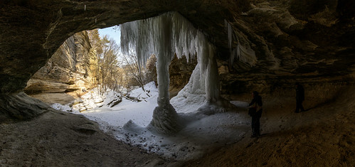 Panoramic View Behind the Falls A five image panorama of LaSalle Canyon&#039;s frozen waterfall.
Starved Rock State Park, Illinois
&lt;a href=&quot;https://tomgillphotos.blogspot.com/2024/01/behind-ice-pillars-of-lasalle-canyon.html&quot; rel=&quot;noreferrer nofollow&quot;&gt;More on my blog&lt;/a&gt;