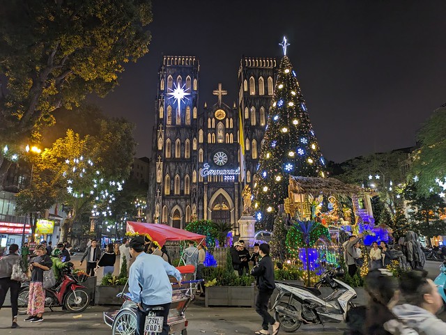 Cathedral at Night - Hanoi, Vietnam