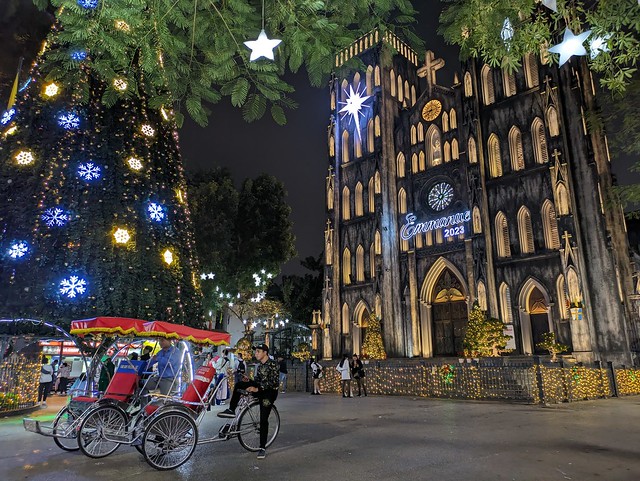 cathedral at Night - Hanoi, Vietnam