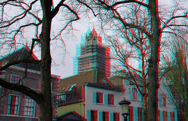 Domtoren in de steigers Utrecht 2024 3D