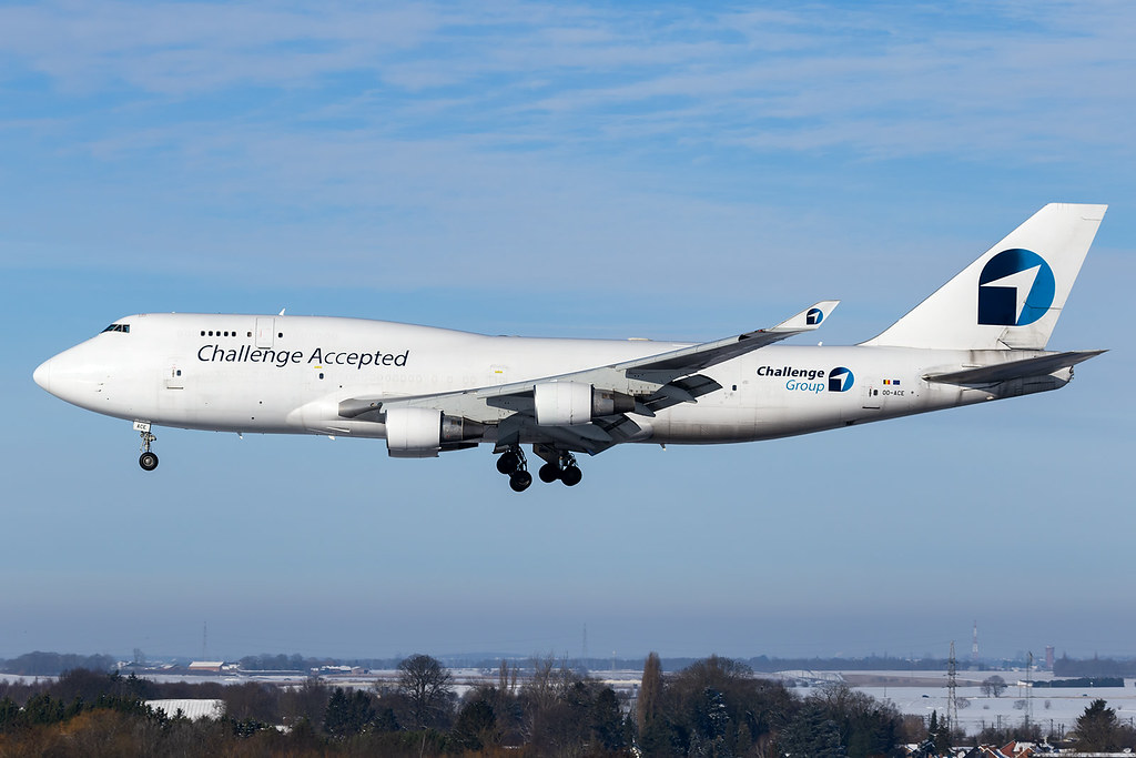 Challenge Airlines  Boeing 747-412(BCF) OO-ACE