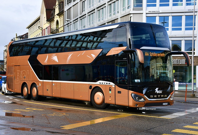 Autobus Setra S 531 DT de la compagnie BGU. © Marc Germann