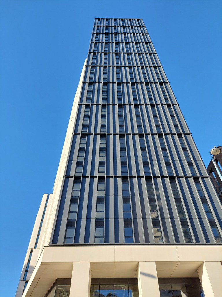 Silver Yard tower, Birmingham city centre, January 2024