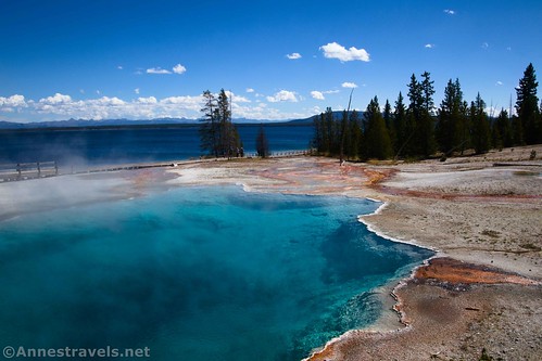 It was challenging to try and capture the beauty of Black Pool, West Thumb Geyser Basin, Yellowstone National Park, Wyoming