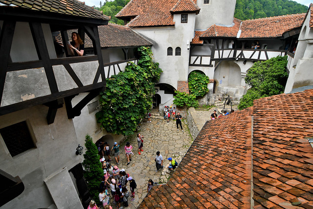 Bran castle courtyard