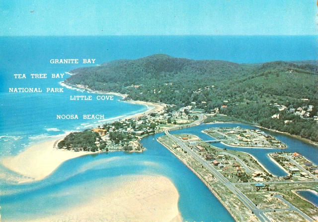 Aerial view of Noosa Heads, Qld -  1979
