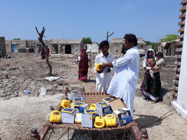 Solar Lights for Flood Areas Kunri, Sindh Sep2020