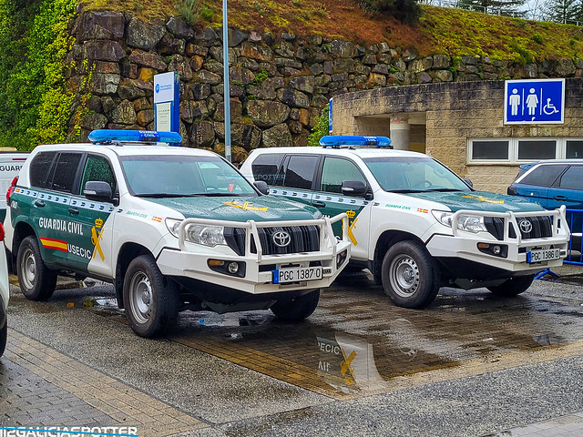 Toyota Land Cruiser perteneciente a la Usecic de la Guardia Civil de Pontevedra.