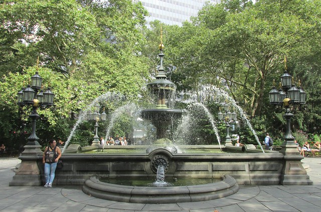 Manhattan's City Hall Park Fountain