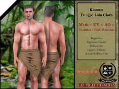 Fine Products - FP - FULL PERM Kocoum Fringed Loin Cloth
