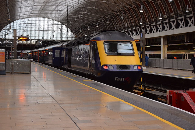 First Great Western 43070 on the stops at Paddingtons Platform 9, after arriving on 1A13 from Bristol Temple Meads. 26 01 2019