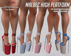 .Hot Stuff. Malbec High Platform Heels