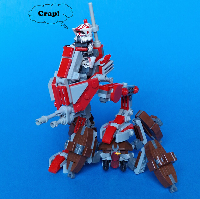 AT-RT crushing Crab Droid