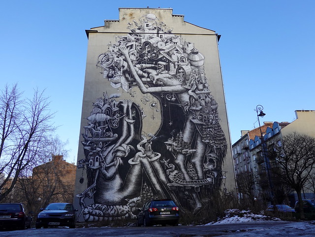 Street art in Warsaw's Praga-Południe neighbourhood
