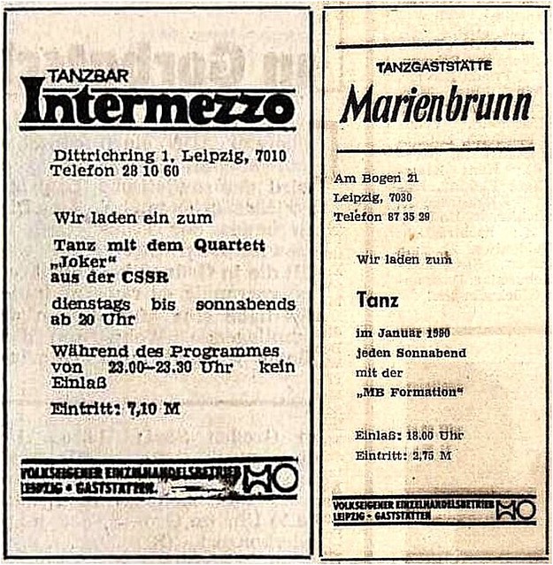 Zeitungswerbung Leipzig Januar 1990 (DDR)