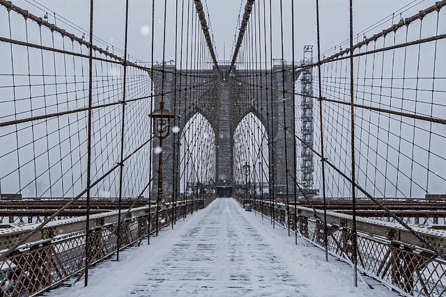 Brooklyn Bridge Snow Storm