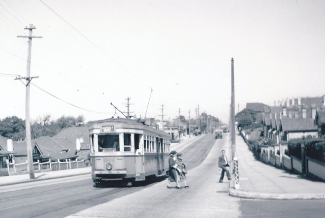 Tram is on Miller St near North Sydney